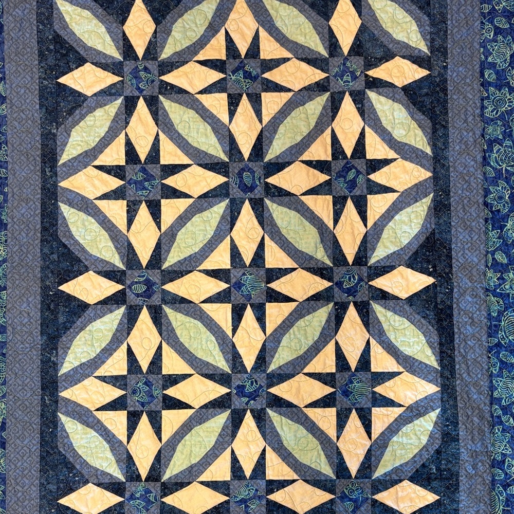 Handmade lap quilt (or throw blanket)